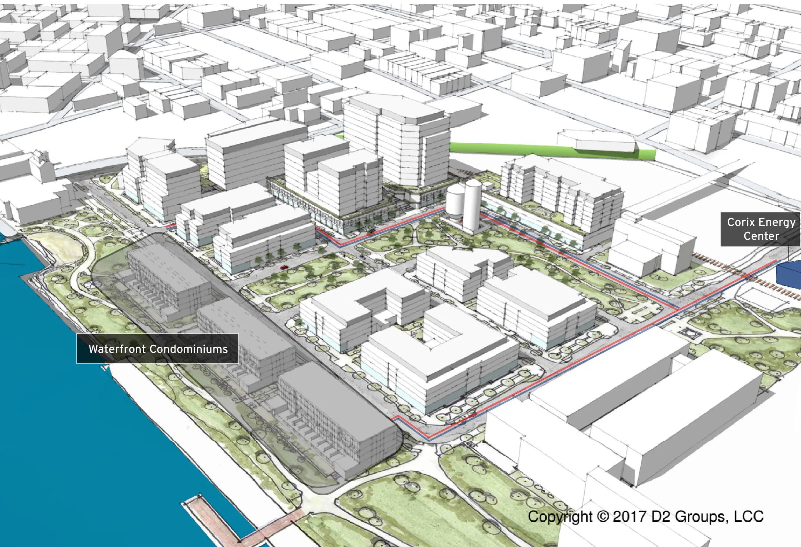 Bellingham Waterfront Energy Center graphic