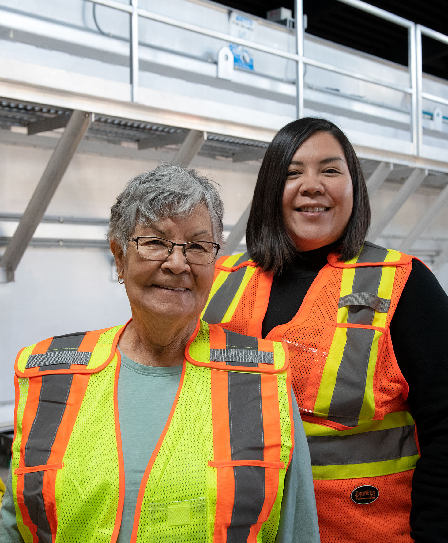 two indigenous employees